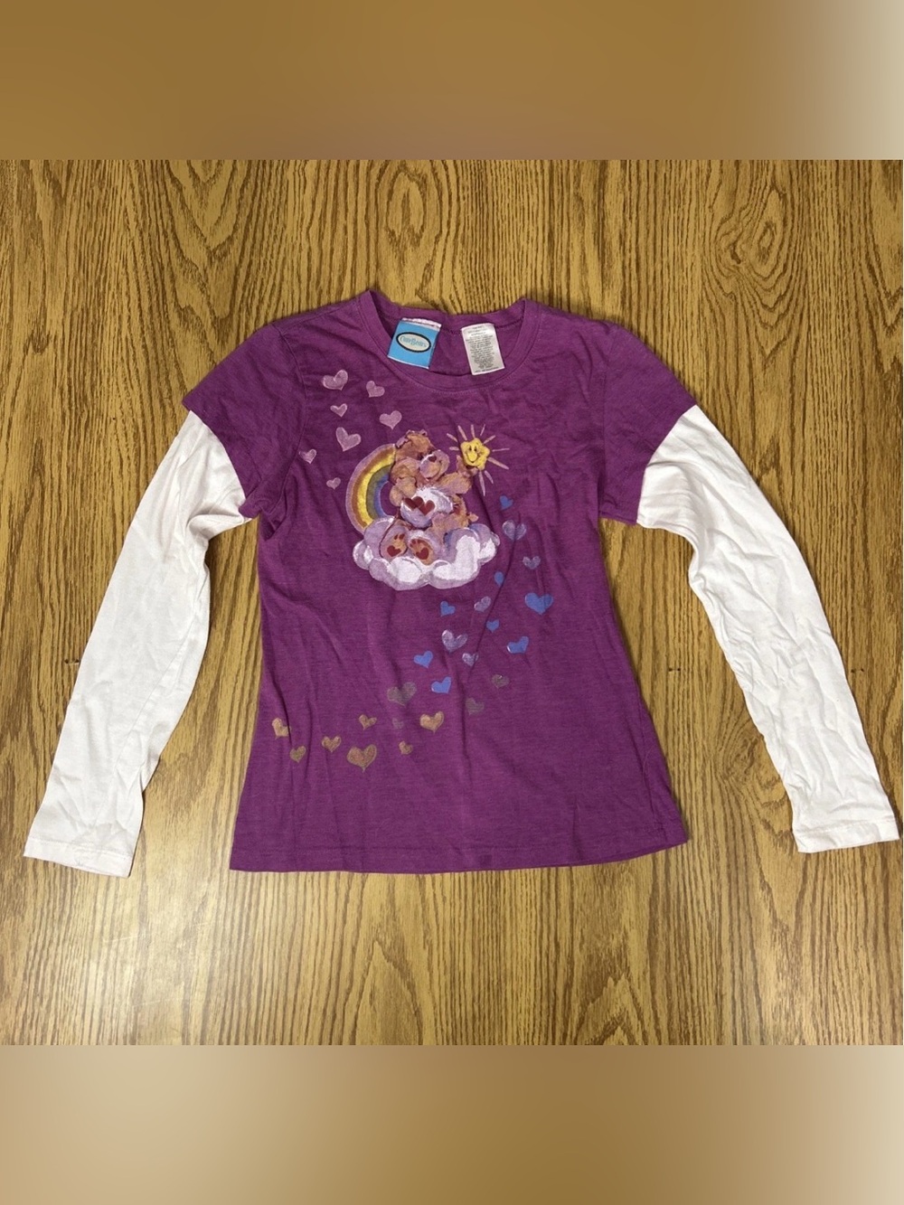 Care Bears Vintage Girl Small Long Sleeve Shirt 2004